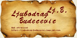 Ljubodrag Budečević vizit kartica
